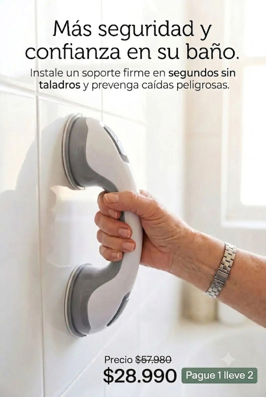 Mango Ventosa Ducha- Seguridad al Entrar y Salir