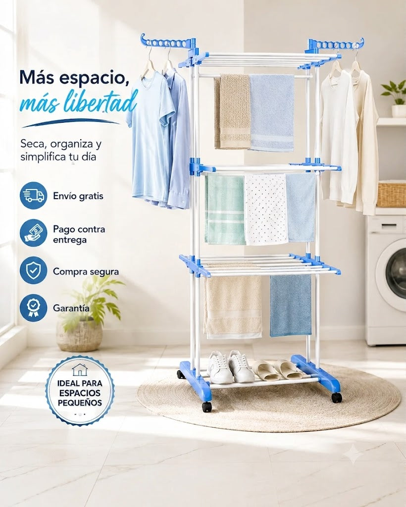 Tendedero Vertical Portatil 3 Pisos