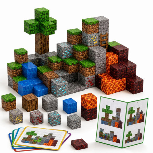 Bloques Magnéticos Minecraft 86 Piezas