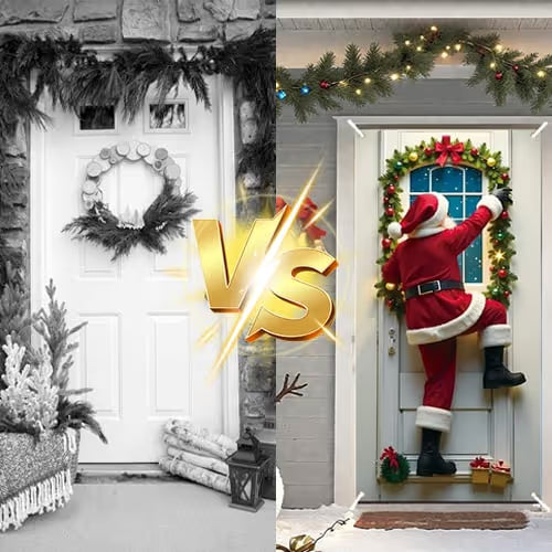 FUNDAS NAVIDEÑAS PARA PUERTAS