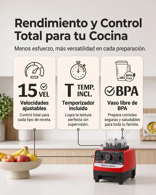 Licuadora Profesional - 2 Litros