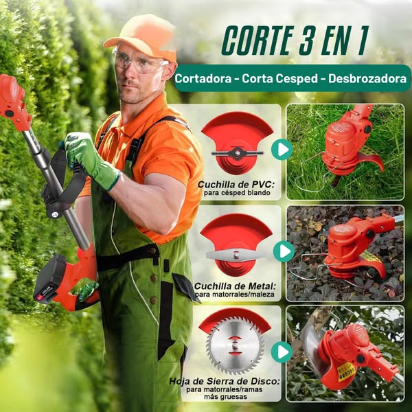 Cortador de Pasto Inalámbrico