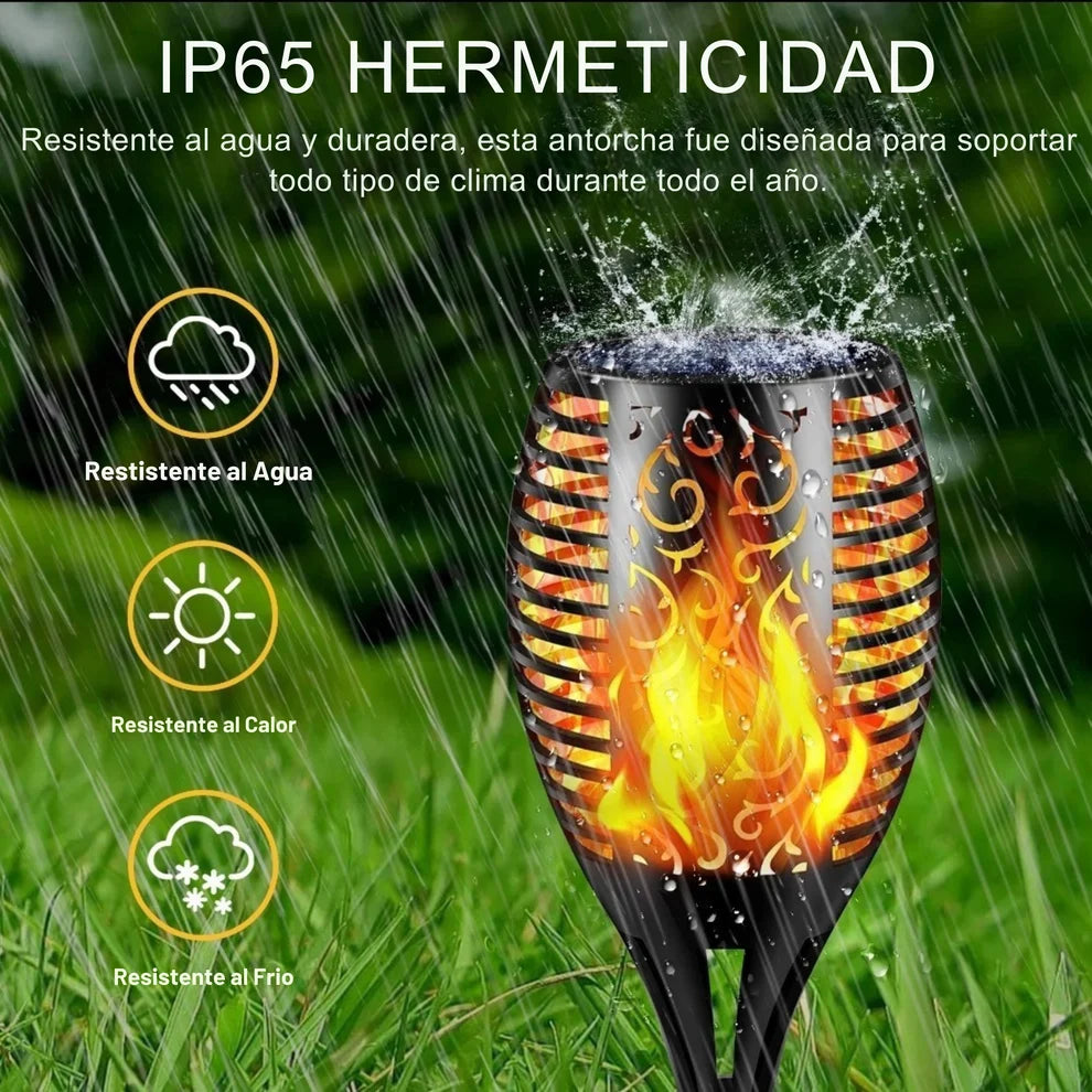 Pack 4 Antorchas Solares 50cm