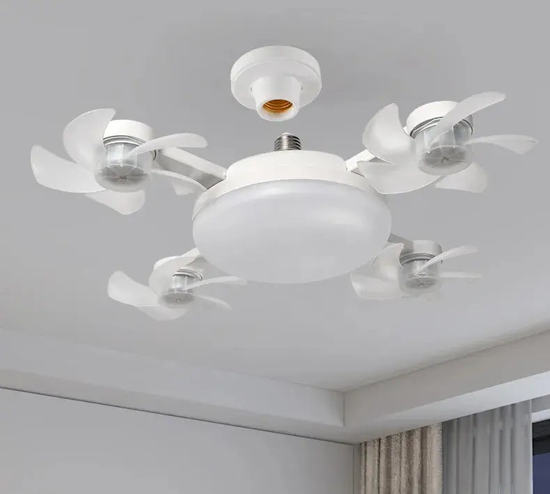 Ventilador de Techo con 4 Aspas y Luz