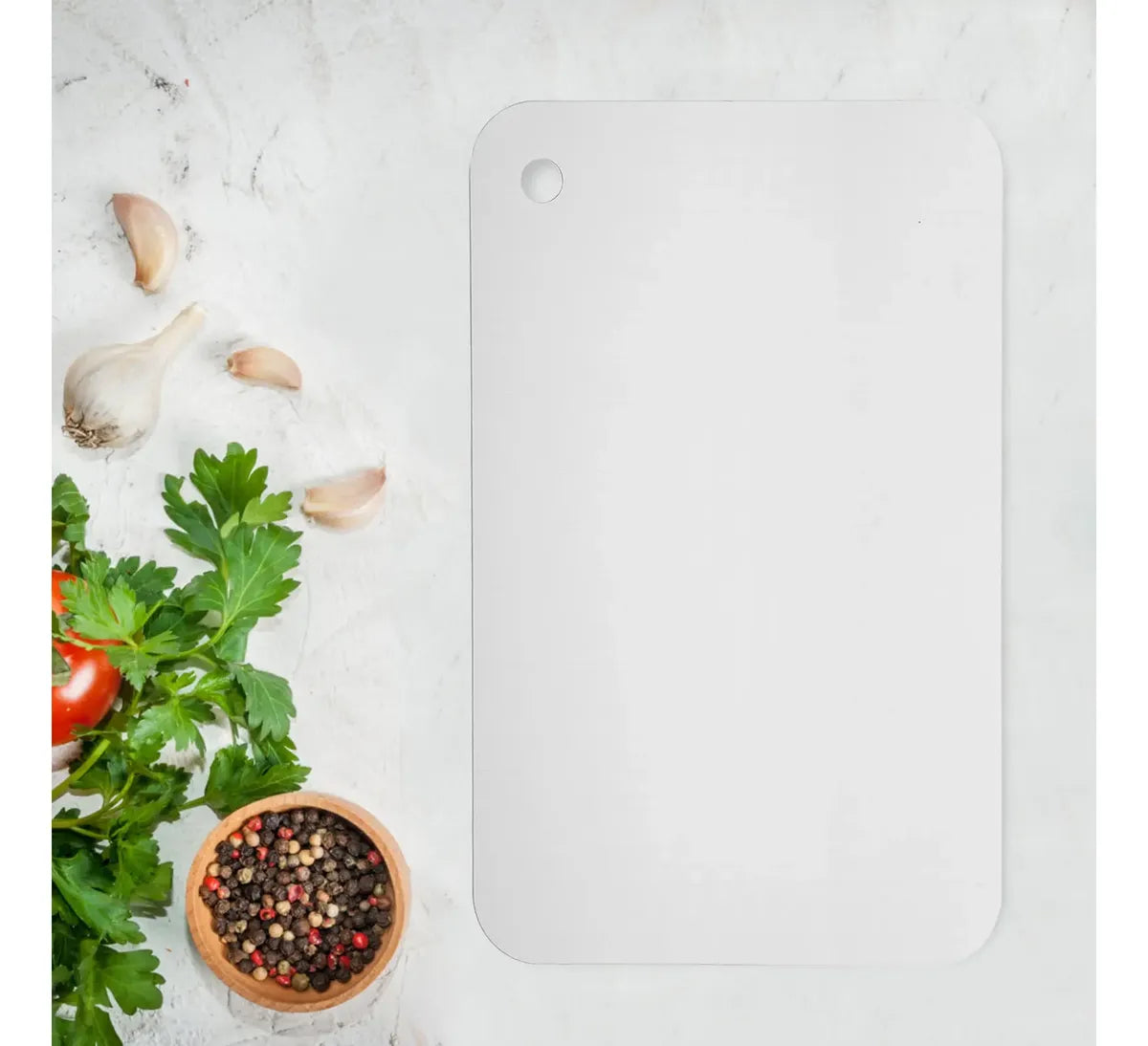Tabla de cortar Acero Inoxidable - Corta sin absorber olores ni bacterias