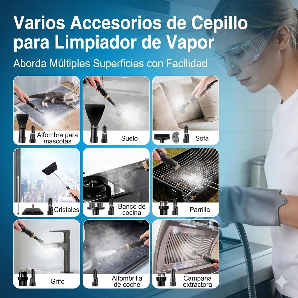 Limpiador a Vapor Portátil - 2500w