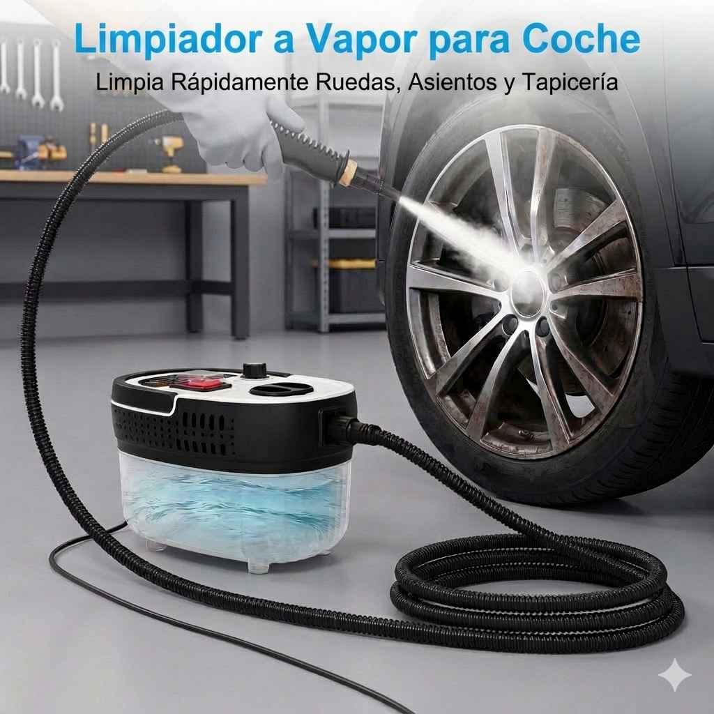 Limpiador a Vapor Portátil - 2500w