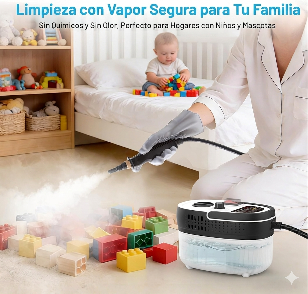 Limpiador a Vapor Portátil - 2500w