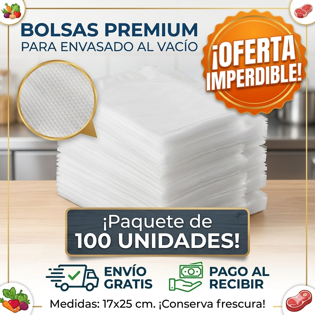 Pack 100 Bolsas Sellado Al Vacio