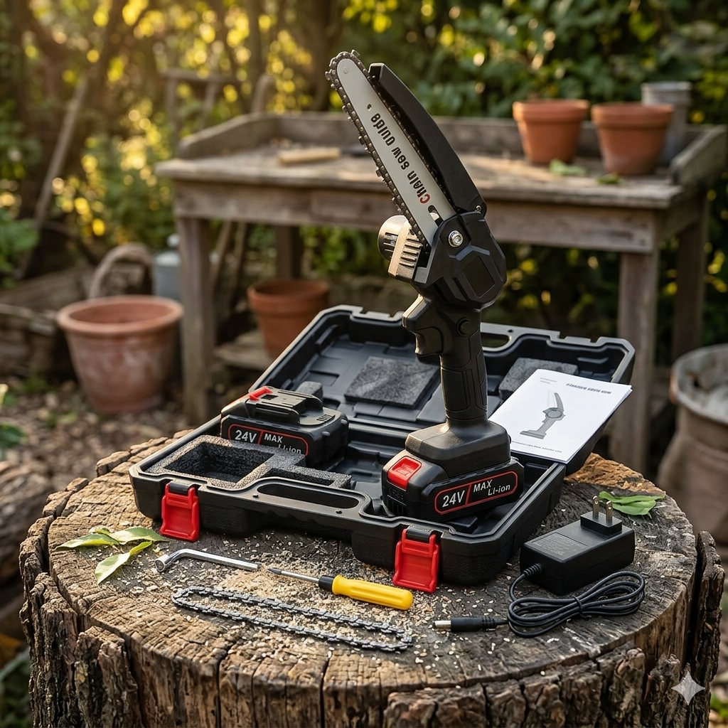 Mini Motosierra Inalámbrica
