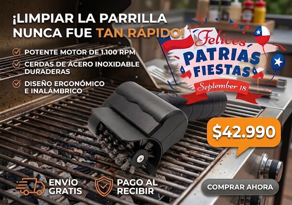 Cepillo Limpia Parrilla Inalámbrico