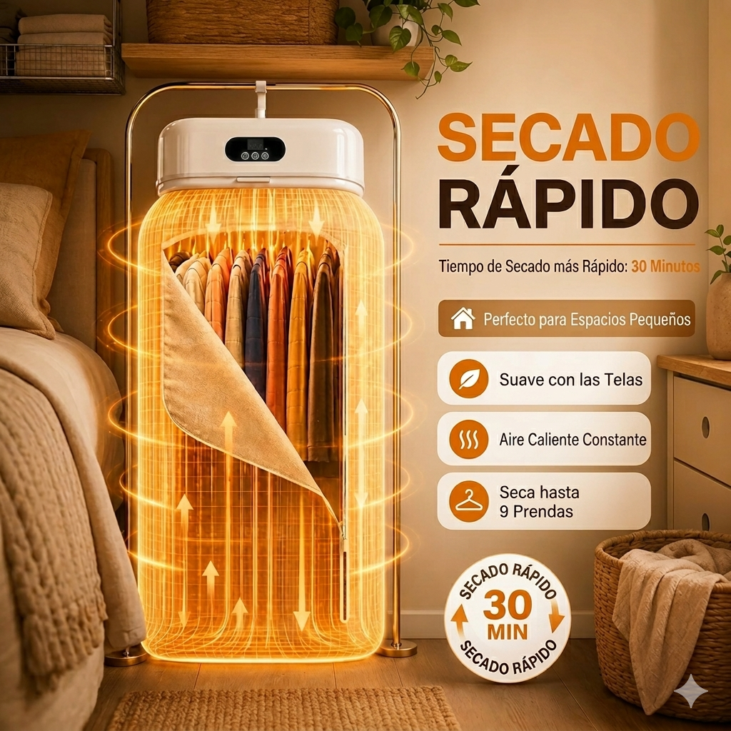 Secadora Ropa Portátil