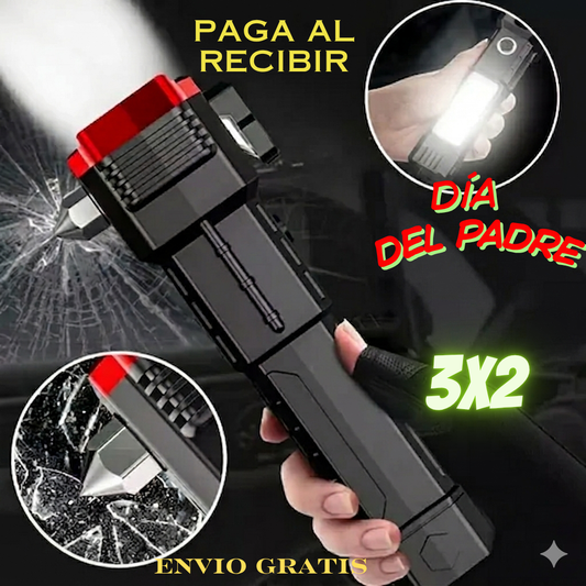 Linterna Táctica 4 en 1