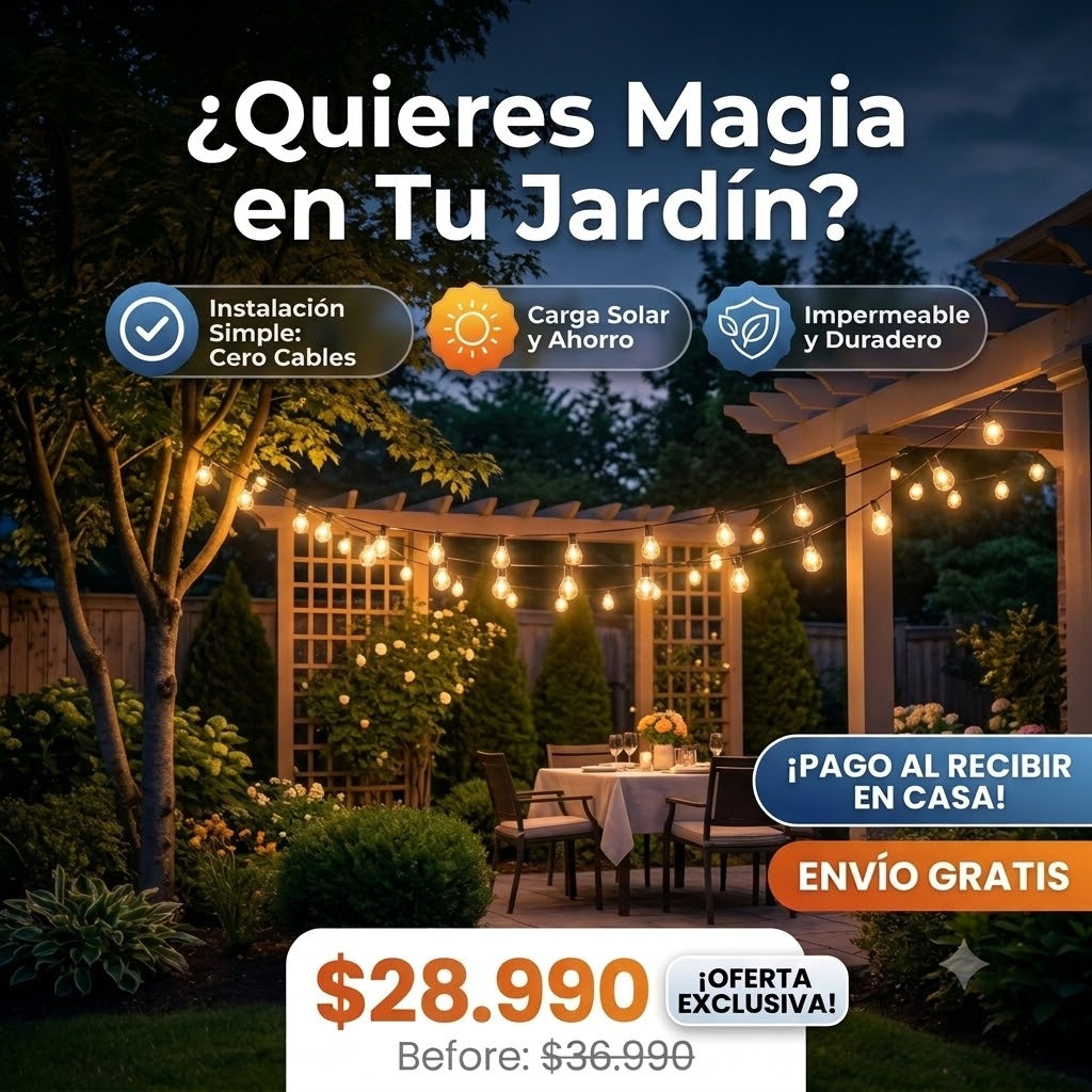 Luces Solares Terraza y Jardín