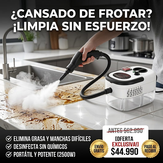 Limpiador a Vapor Portátil - 2500w