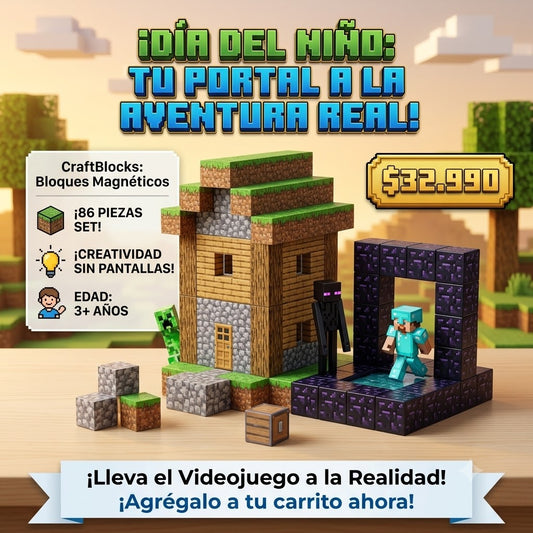 Bloques Magnéticos Minecraft 86 Piezas