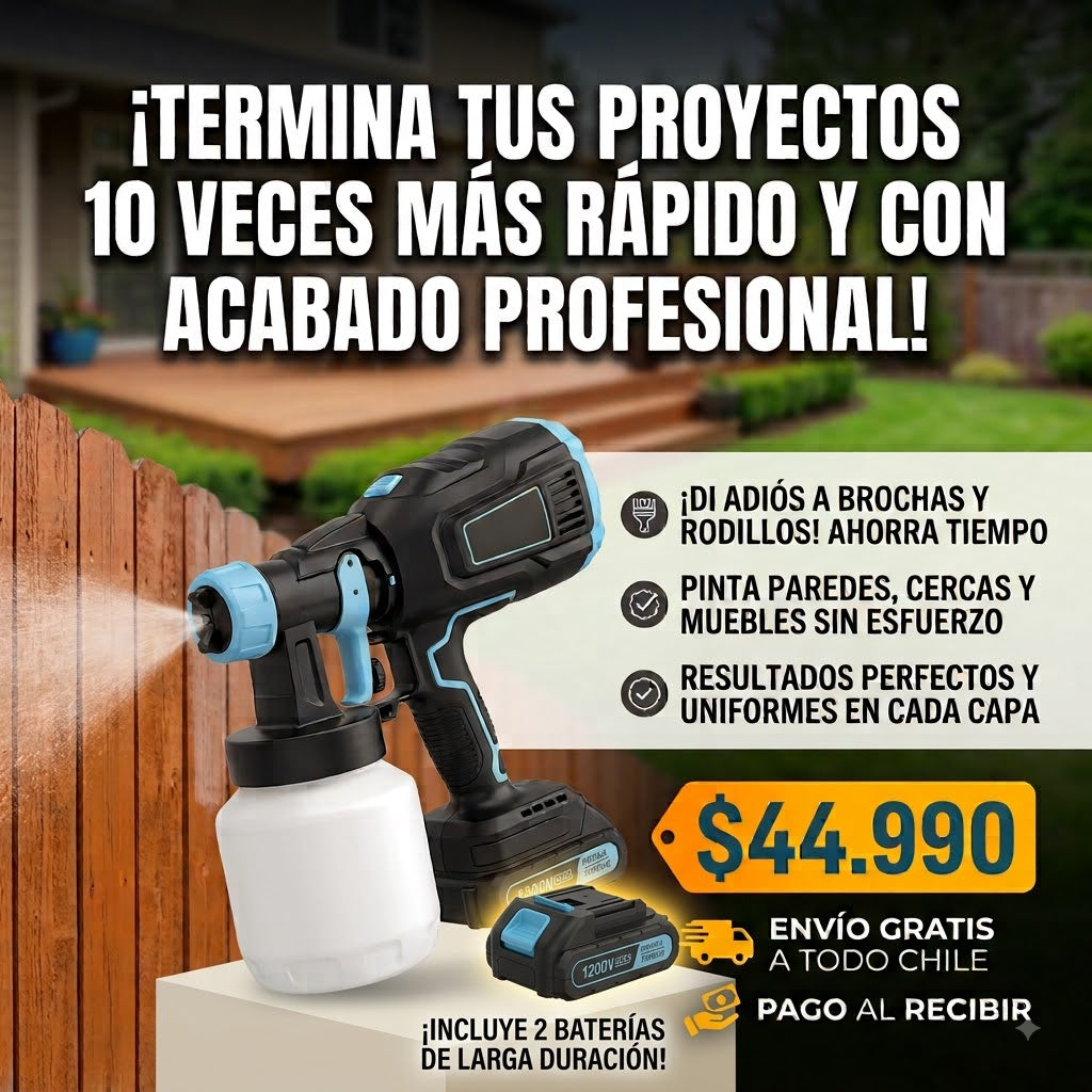 Pistola de Pintura Inalámbrica