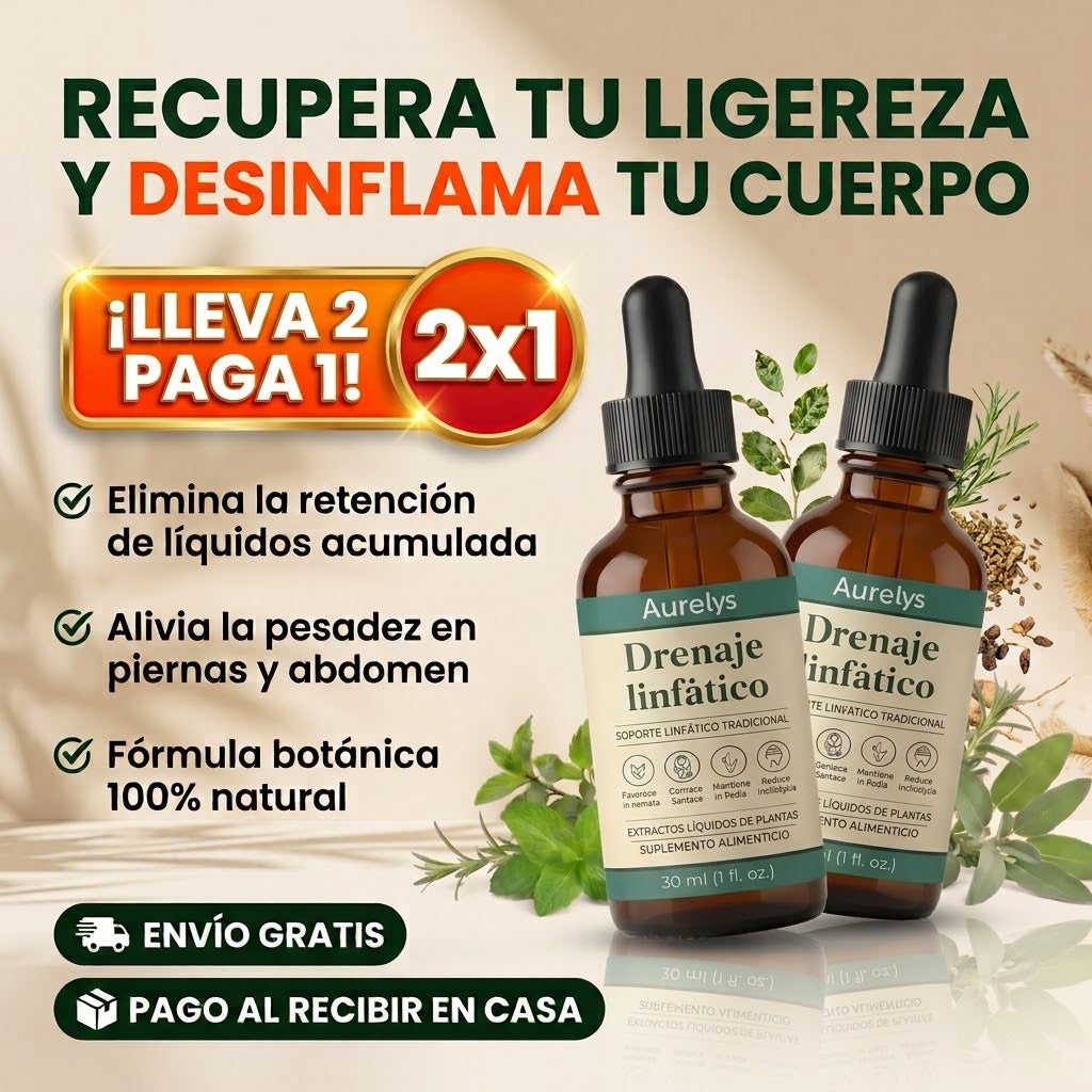 Aurelys Drenaje Linfático Combo 2x