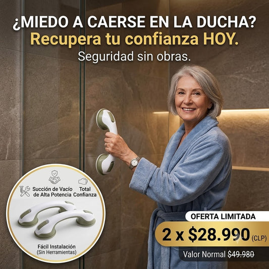 Mango Ventosa Ducha- Seguridad al Entrar y Salir