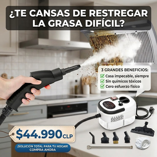 Limpiador a Vapor Portátil - 2500w