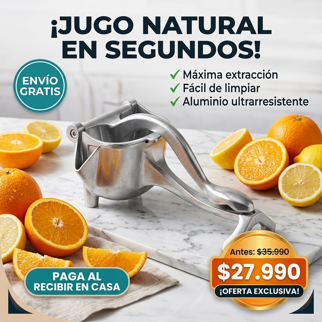 Exprimidor de Frutas Metálico