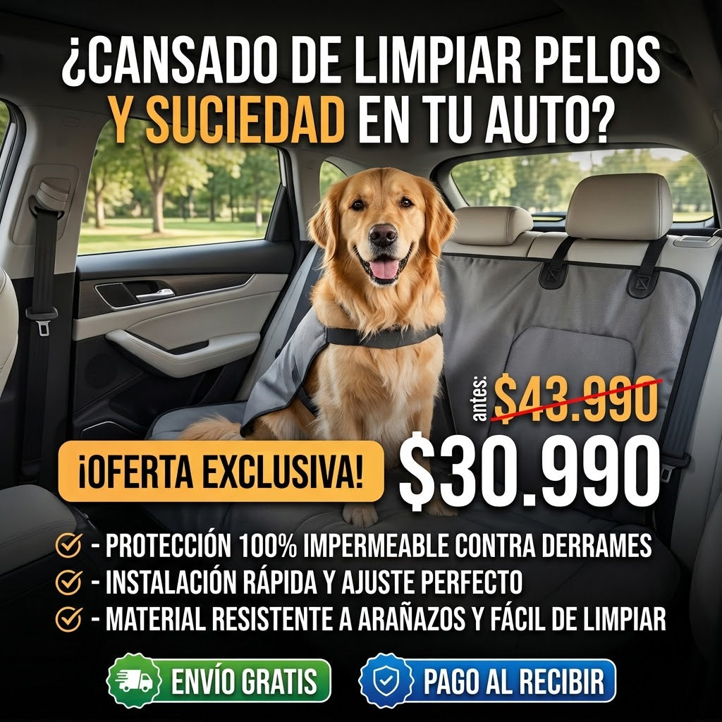 Cubre Asientos Especial Para Mascotas