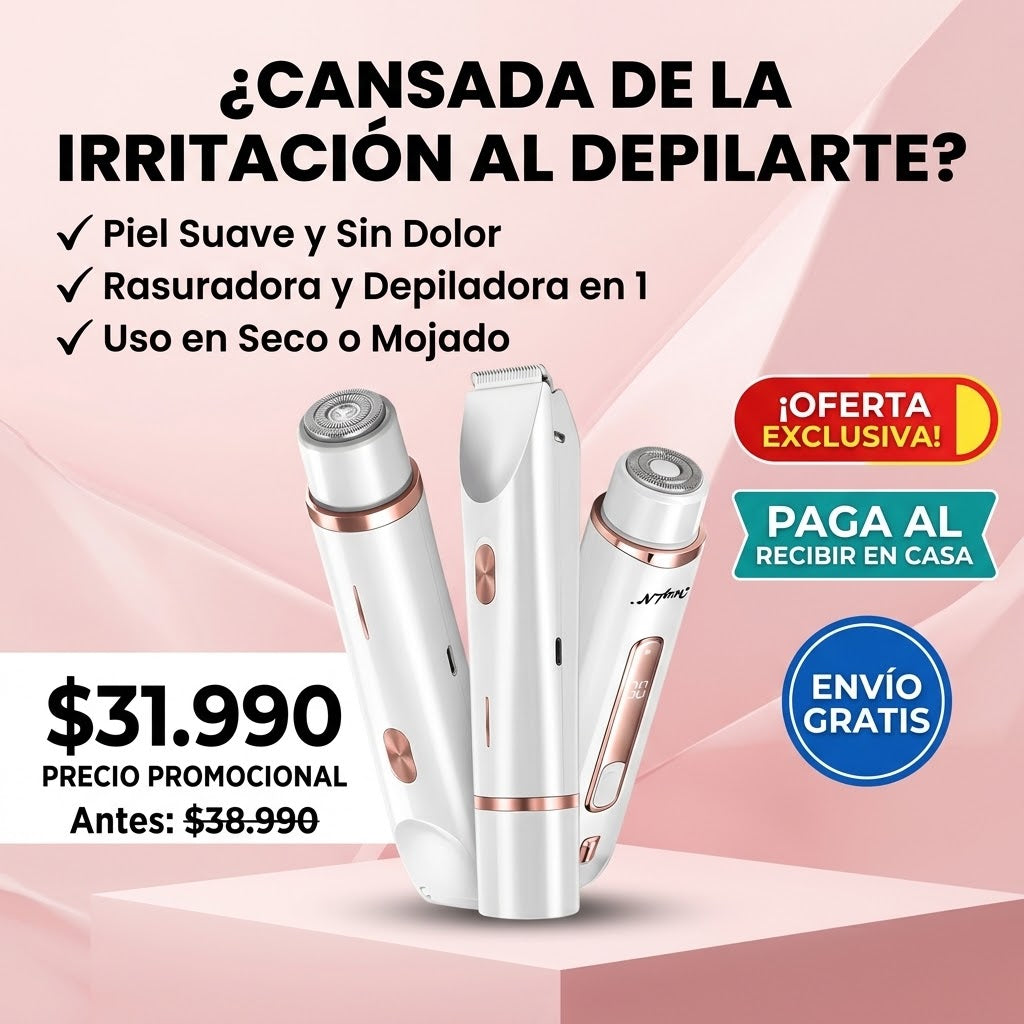 Depiladora Femenina 2 en 1