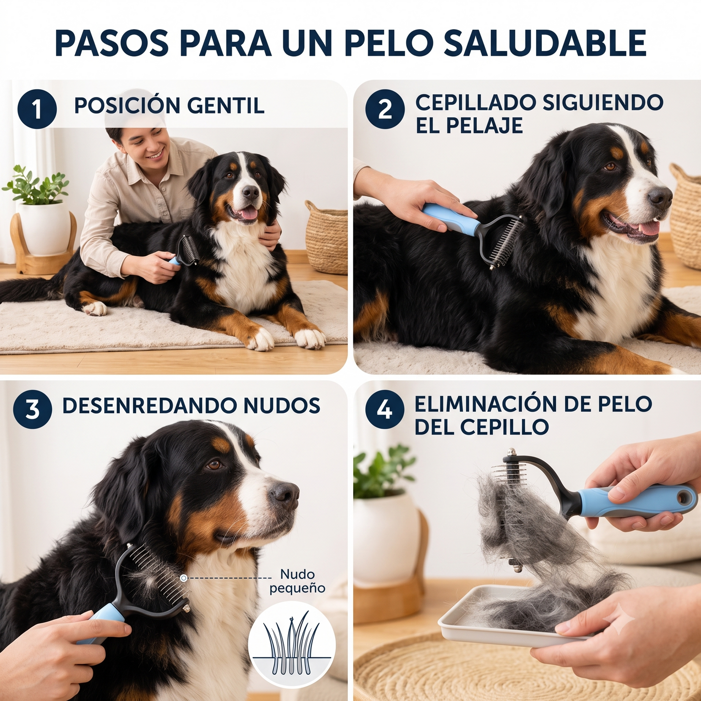 SuavePet – Desenreda sin dolor y elimina el pelo suelto